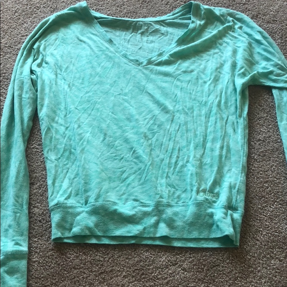 Green cropped top